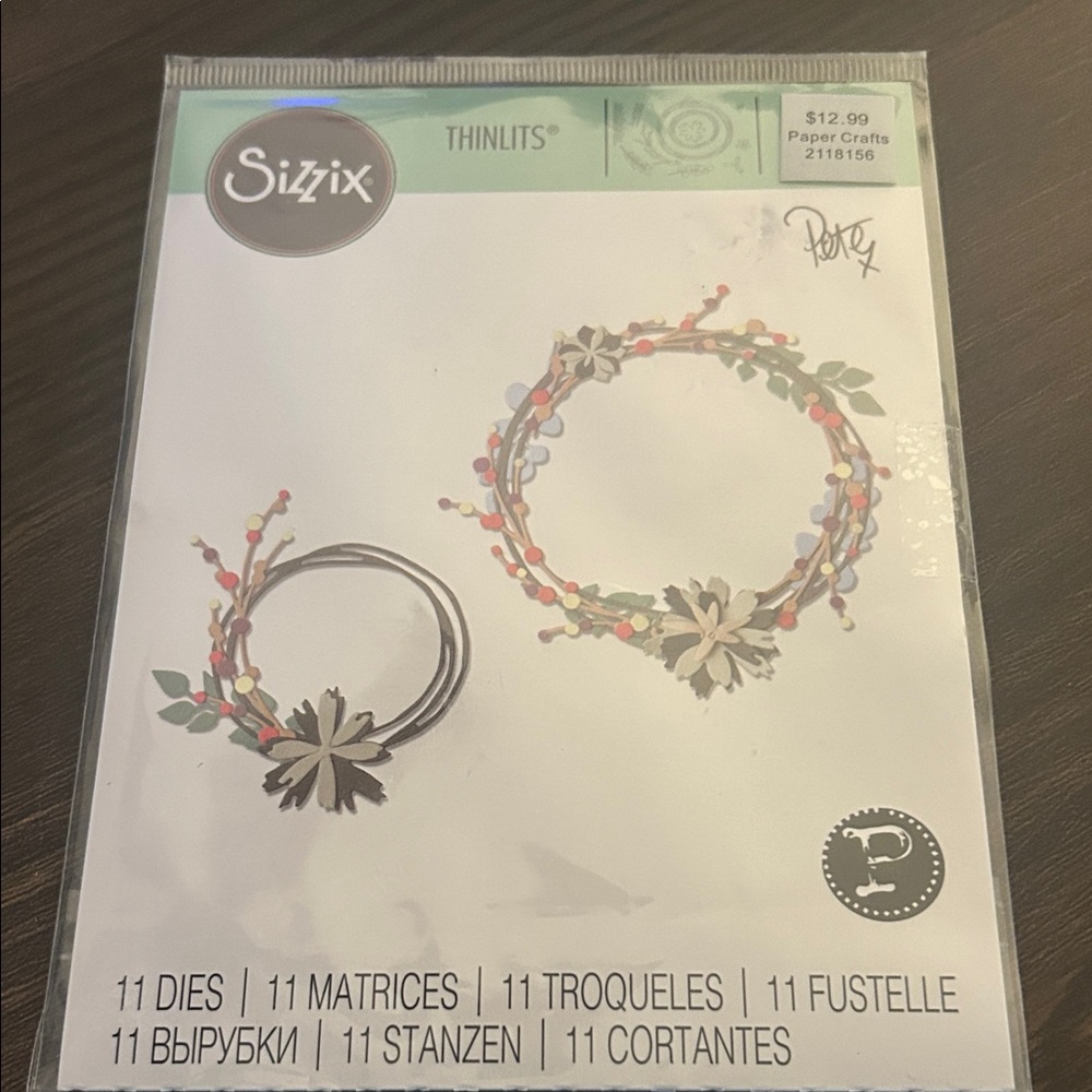 Sizzix Thinlits Die Set - Multicolor Wreath Design